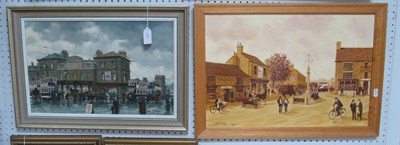 Lot 1528 - D.P. Little (Sheffield Artist) Fitzalan Market,...
