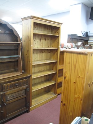 Lot 1573 - Pine Freestanding Book Case for Durham Pine,...