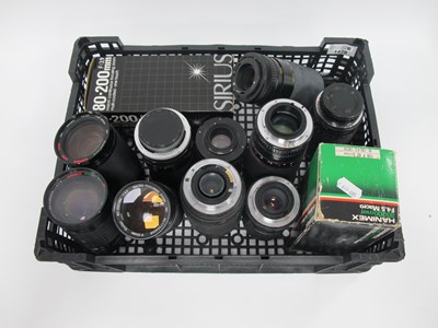 Lot 1428 - Camera Lenses; Sunagor MC 60-300mm f/4-5.6,...