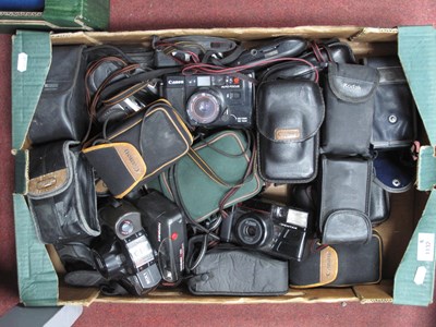 Lot 1132 - 35mm Point and Shoot Cameras to include Canon...