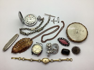 Lot 235 - Sekonda Hunter Cased Pocket Watch with Fancy...