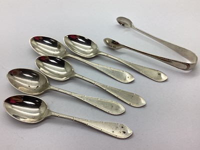 Lot 33 - A Set of Five Hallmarked Silver Teaspoons, CWF,...
