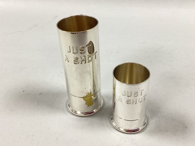 Lot 9 - A Novelty PHV&Co Plated 'Just A Shot' 2oz...