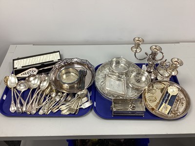 Lot 156 - A Collection of Assorted Plated Ware, to...