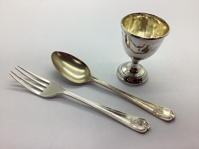 Lot 34 - A Matched Hallmarked Silver Three Piece...