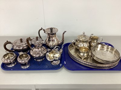 Lot 170 - My Lady: A Four Piece Pewter Tea Set, of...