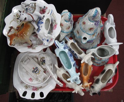 Lot 1109 - 'Little Old Lady' Teapot, Sugar and Cream,...