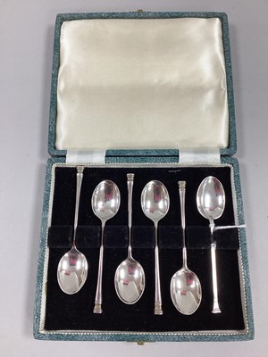 Lot 23 - A Matched Set of Six Hallmarked Silver Coffee...