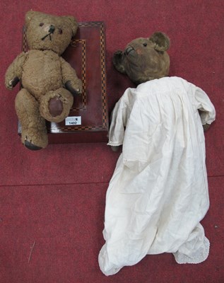 Lot 1402 - Vintage Mohair Teddy Bear with Boot Button...
