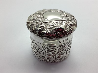 Lot 8 - An Edwardian Hallmarked Silver Dressing Table...