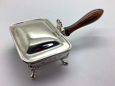 Lot 17 - An Irish Hallmarked Silver Table Cigarette Box,...