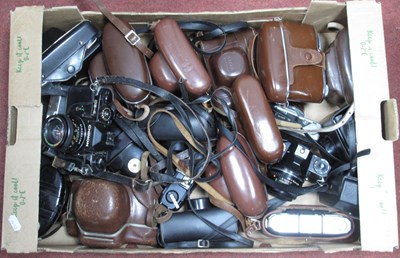 Lot 1397 - Cameras; Chinon CE-4 with 50mm f/1.7, Cosina...