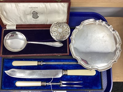 Lot 36 - An Edwardian Hallmarked Silver Circular Pot...
