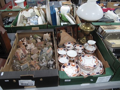 Lot 1151 - Brass Oil Lamp Salisbury 'Atlanta' Tea Ware,...