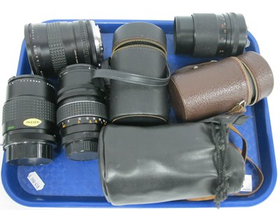 Lot 1456 - Camera Lenses; Makinon MC 28-80mm f/3.5-4.5...