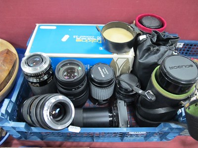 Lot 1431 - Camera Lenses; A quantity of zoom lenses to...