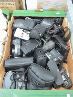 Lot 1014 - Cameras; A large quantity of mainly 35mm point...