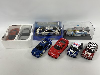 Lot 608 - Eight Scalextric 1:32 Scale Slot Cars to...
