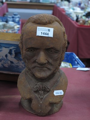 Lot 1444 - Terracotta Head Shoulders Bust of Gentleman,...