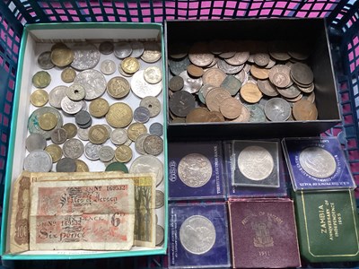 Lot 503 - Large Collection Of World Coins And Banknotes,...