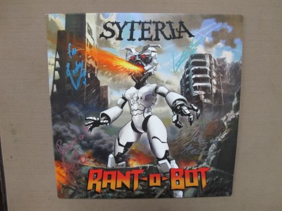 Lot 733 - Syteria - Rant-O-Bot LP - Rock LP 2017, signed...
