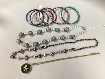 Lot 154 - Vintage Venetian Fiorato Glass Bead Necklace,...