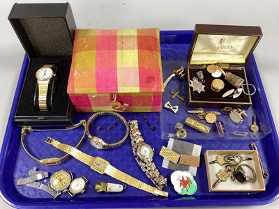 Lot 176 - Ladies Wristwatches, old pocket watch keys,...