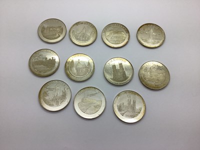 Lot 251 - Collection Of Eleven 1974 Silver Commemorative...
