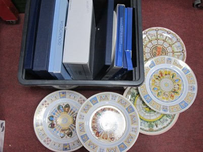 Lot 1156 - Wedgwood Calendar Plates, Spode cabinet plates,...
