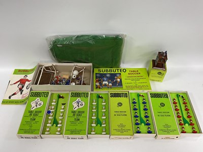Lot 672 - Subbuteo interest; Four boxed teams to include...