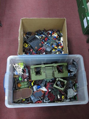 Lot 1486 - Lego Bricks, figures, parts:- Two Boxes.