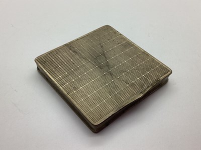 Lot 16 - An Art Deco Style Square Cigarette Case,...