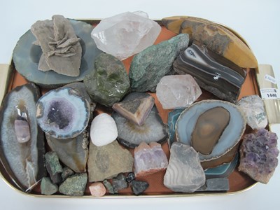 Lot 1446 - Amethyst and Other Mineral Specimens, some as...