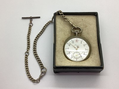 Lot 239 - Longines; A Vintage Openface Pocket Watch, the...