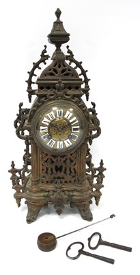 Lot 1465 - A XIX Century French Japy Fréres Gilded Mantel...