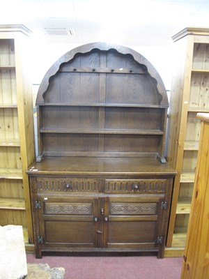 Lot 1571 - Jaycee Oak Dutch Style Dresser, with hangers...