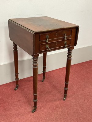 Lot 1600 - A XIX Century Pembroke Table, with drop leaves,...