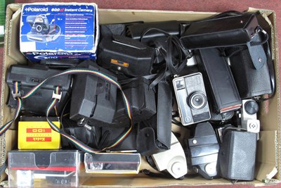 Lot 1390 - Cameras; Polaroid 600af, Kodak EK160, ITT...