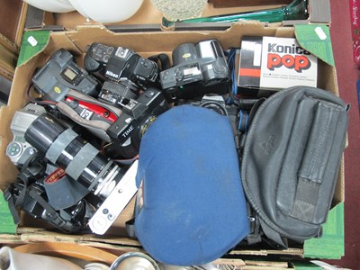 Lot 1008 - Cameras; Yashica FR II, Olympus IS-300,...