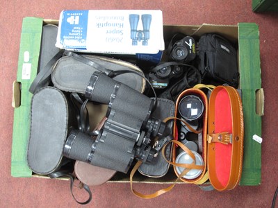Lot 1504 - Binoculars; Super Hanoptik 20x60, Tasco 12x50,...