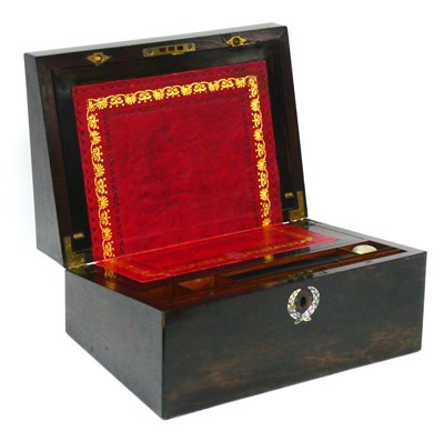 Lot 1330 - A Mid XIX Century Coromandel Writing Box, with...