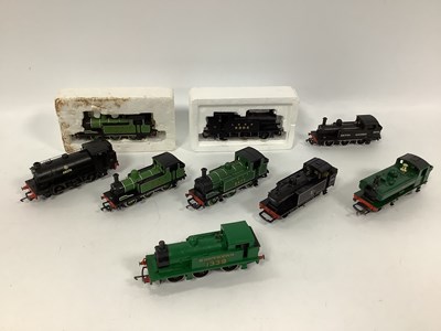 Lot 453 - Nine 00 gauge 0-6-0 tank locomotives by Hornby,...