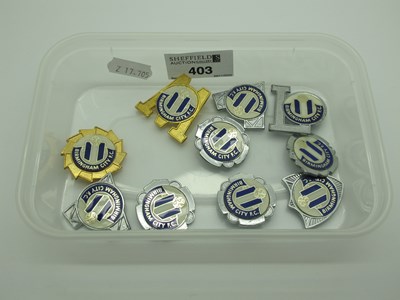 Lot 403 - Birmingham City Lapel Badges, from the 1970s...