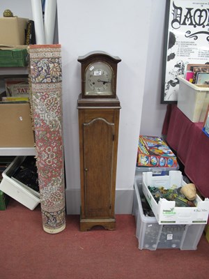 Lot 1564 - 1920's Mahogany Grandmother Clock, with eight...