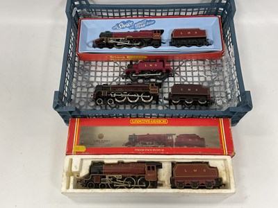 Lot 526 - Four 00 gauge LMS red locomotives: a...