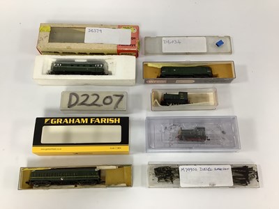 Lot 794 - Five boxed N gauge diesel locomotives: a...