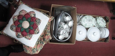 Lot 1116 - Aluminium Fish Kettle, trays, ovenstone...