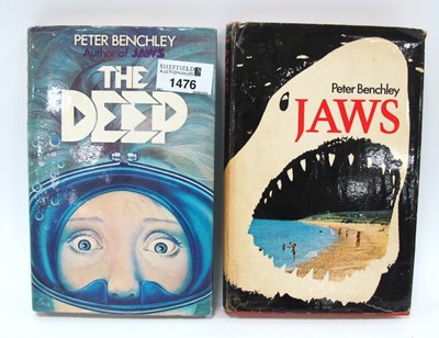 Lot 1476 - Jaws by Peter Benchley, this edition published...