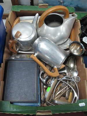 Lot 1007 - Picquot Ware tea and coffee pots on matching...