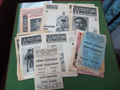 Lot 676 - Wrestling Programmes/Hand Bill Flyers, all...